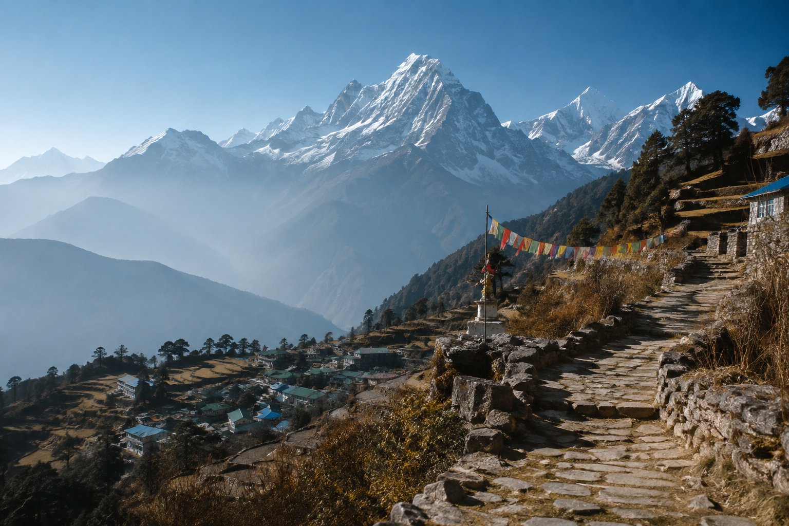 尼泊尔旅行场景